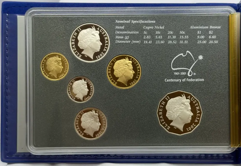 2001 Proof Coin Set Centenary of Federation product image