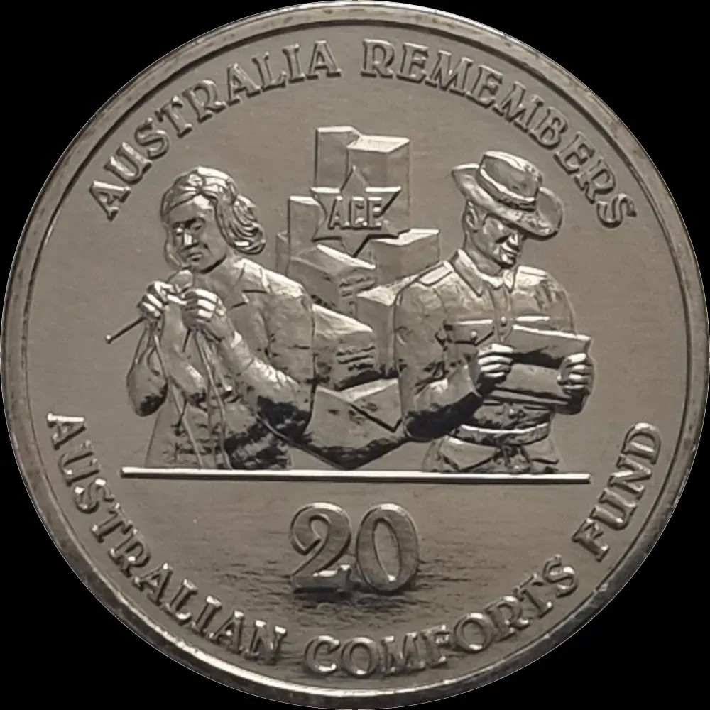2014 20 Cent Uncirculated Coin Australia Remembers Australian Comfort Funds product image