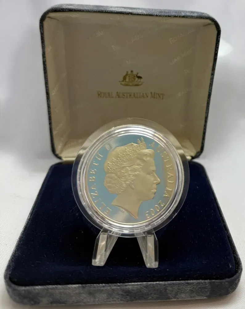 2003 Silver 5 Dollar Proof Coin Rugby World Cup product image