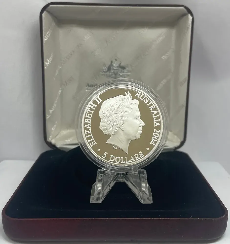 2004 5 Dollar Silver Proof Coin Steam Railways product image