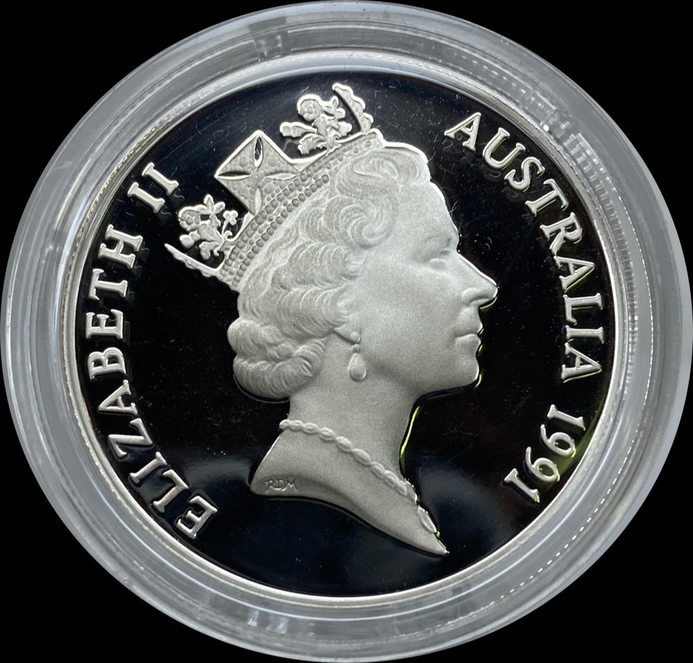 1991 Silver 10 Dollar Proof Coin Birds of Australia Jabiru product image