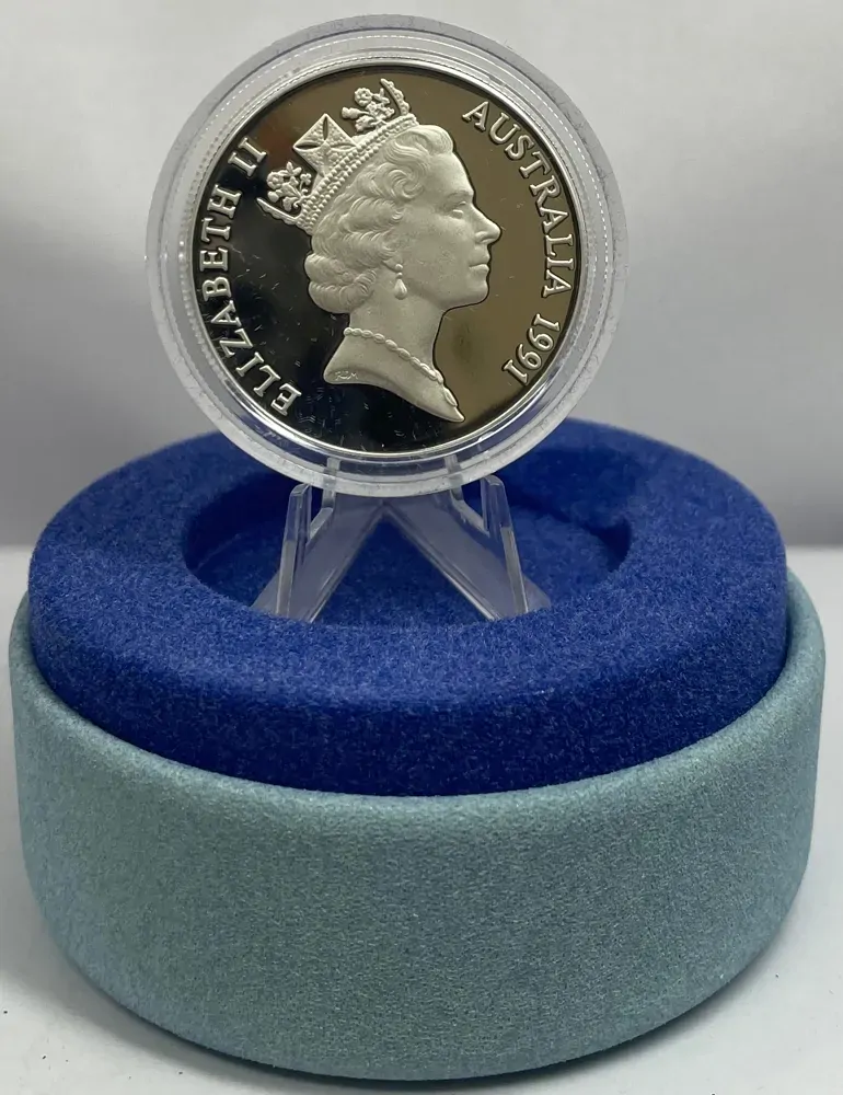 1991 Silver 10 Dollar Piedfort Proof Coin Jabiru product image