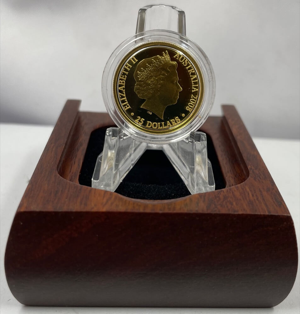 2009 $25 Gold Proof Coin Kangaroo at Sunset product image