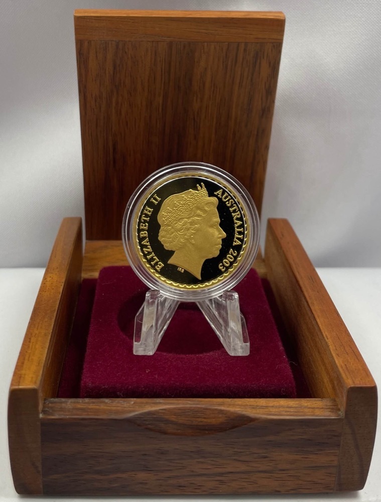 2003 150 Dollar Proof Gold Coin Floral Emblems - Royal Blue Bell product image