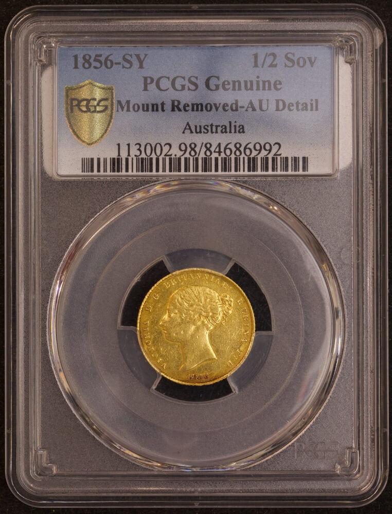 1856 Sydney Mint Type I Half Sovereign Very Fine product image