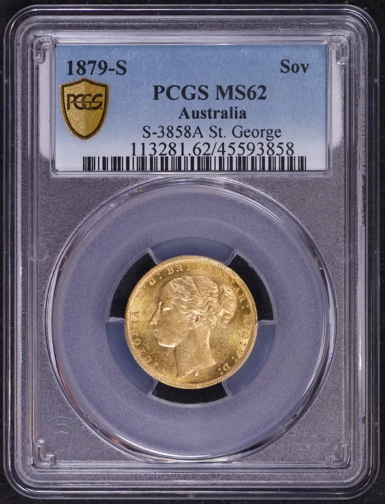1879 Sydney Young Head Sovereign PCGS MS62 product image