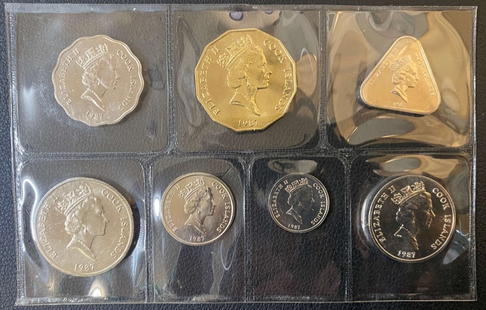 Cook Islands 1987 Uncirculated 7 Coin Mint Set  product image