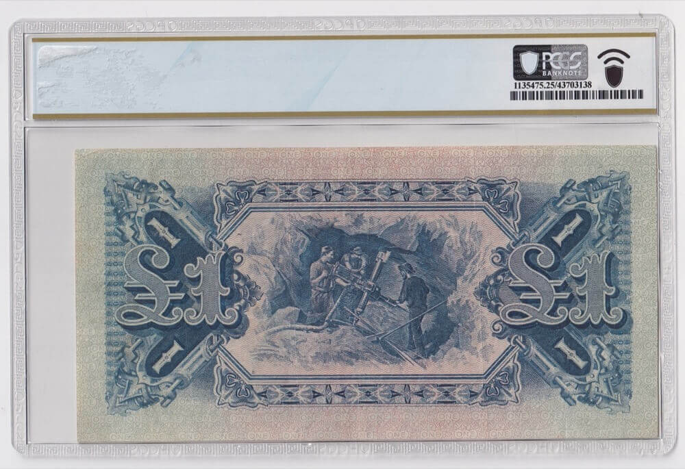 1913 One Pound Collins/Allen R18B PCGS VF25 product image