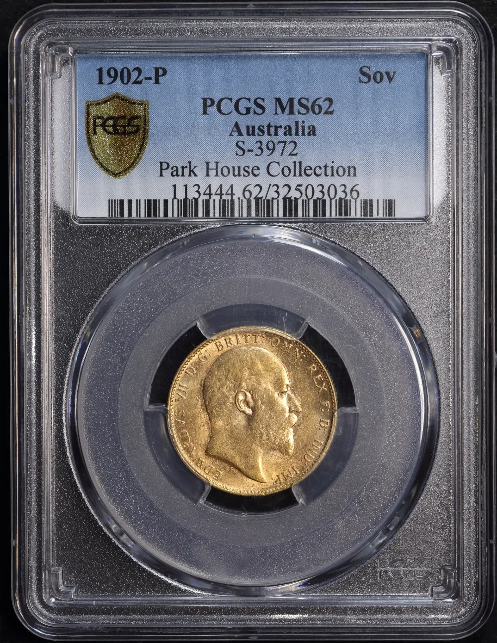 1902 Perth Edward VII Sovereign Unc (PCGS MS62) product image