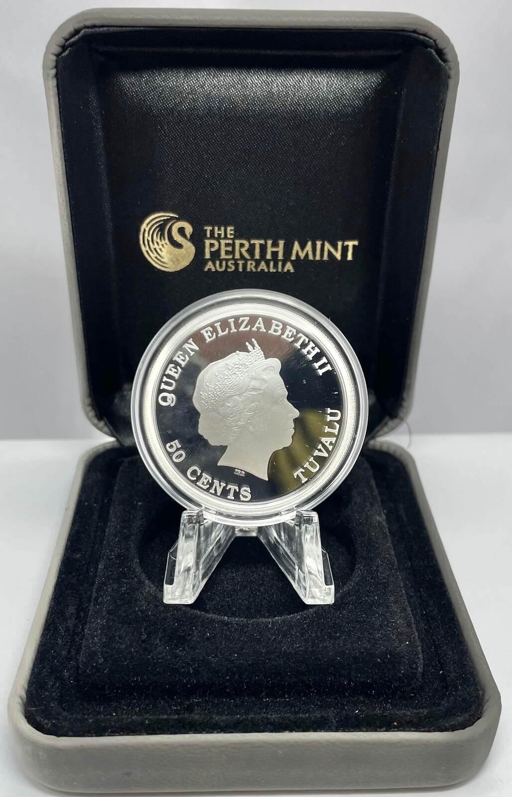 Tuvalu 2013 Silver 50 Cent Proof Coin Lunar Baby Snake  product image