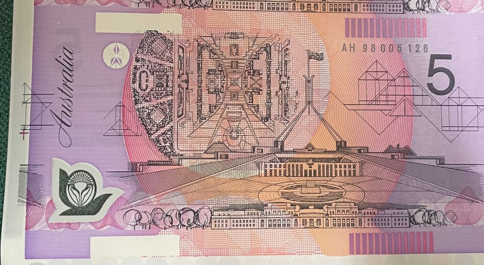 1998 5 Dollar Uncut Sheet of 40 Notes McFarlane Evans product image