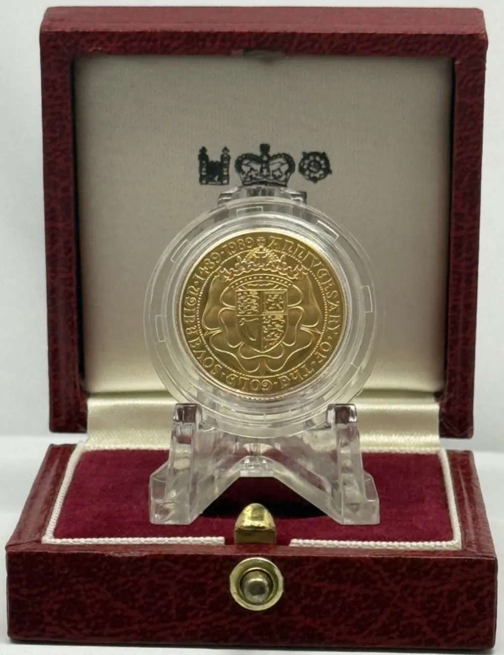 Elizabeth II 1989 Gold Proof Sovereign 500th Anniversary product image
