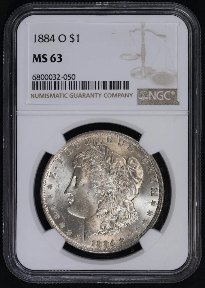 United States 1884-O Silver Morgan Dollar NGC MS63 product image