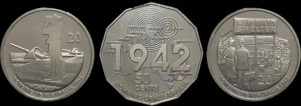 2012 50c and 20c Uncirculated 3 Coin Set Shores Under Siege product image