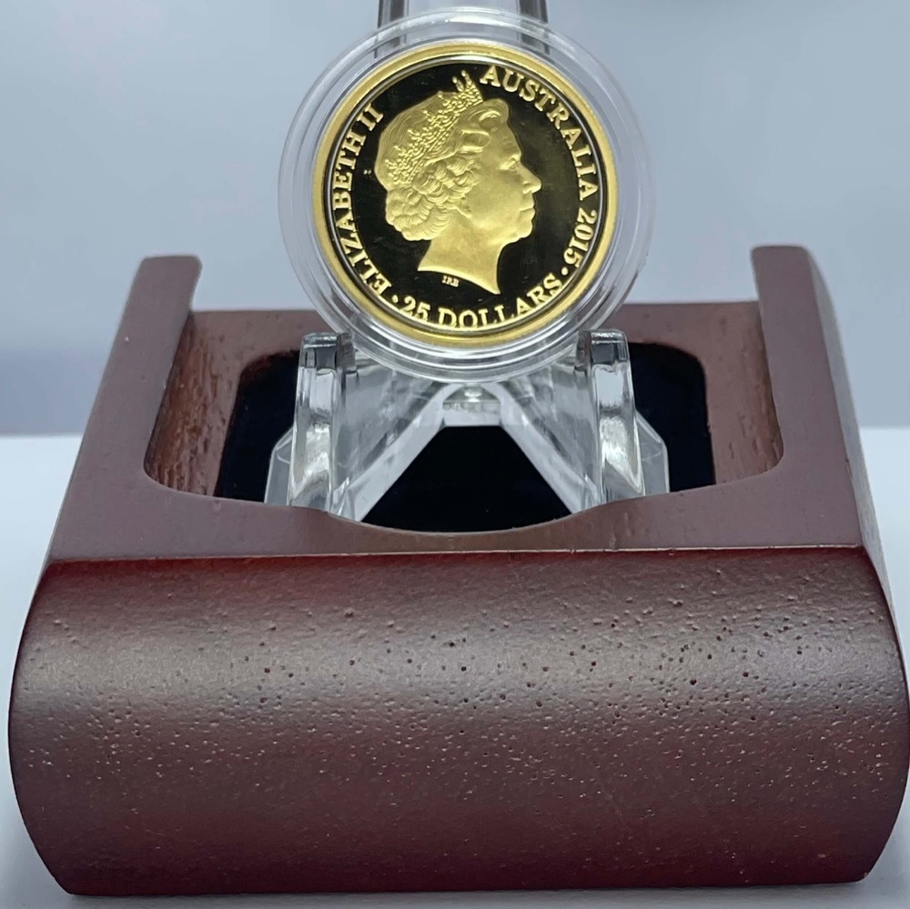 2015 25 Dollar Gold Proof Coin Kangaroo at Sunset product image