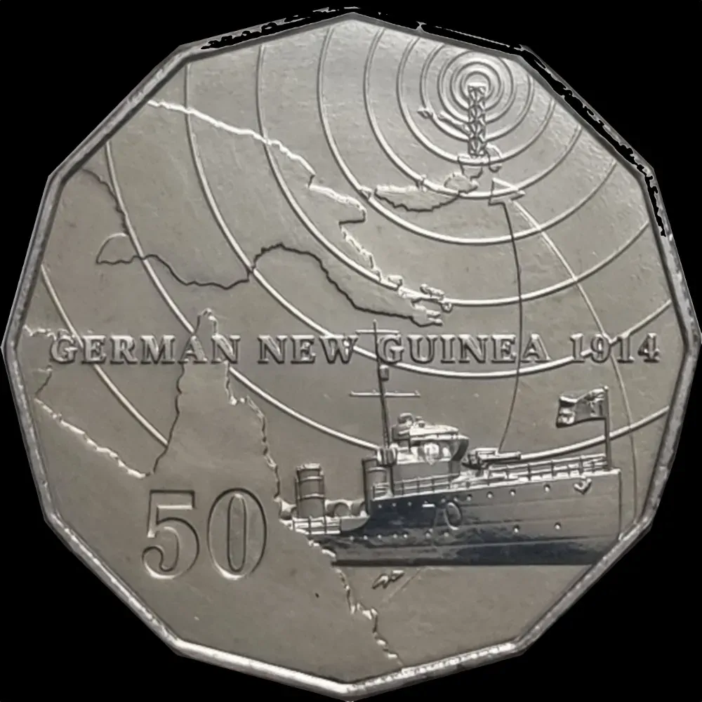 2014 50 Cent Uncirculated Coin Australia At War - German New Guinea product image