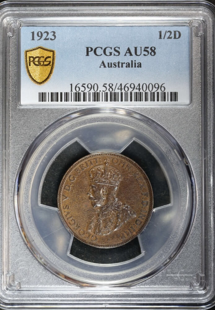 1923 Halfpenny PCGS AU58 product image