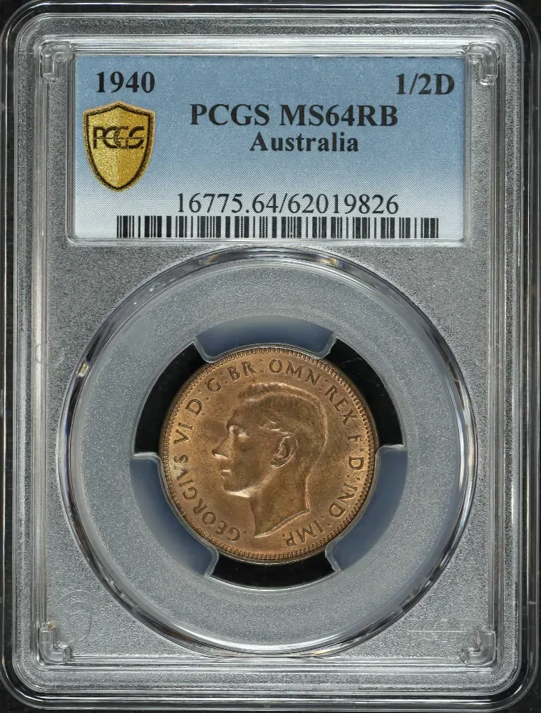 1940 Halfpenny Choice Unc (PCGS MS64RB) product image