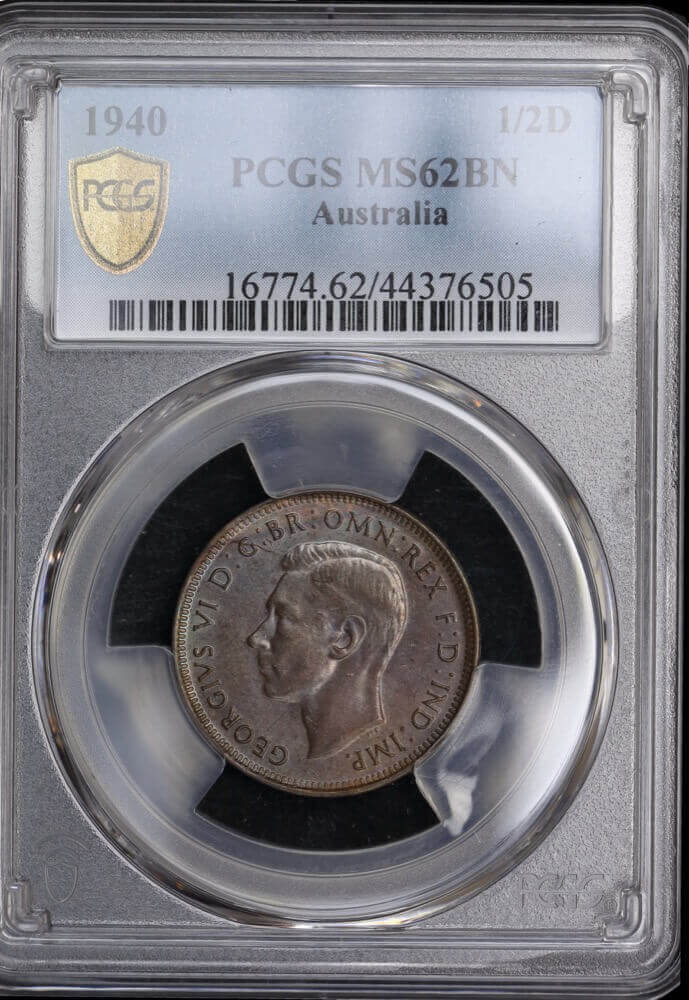 1940 Halfpenny Unc (PCGS MS62BN) product image