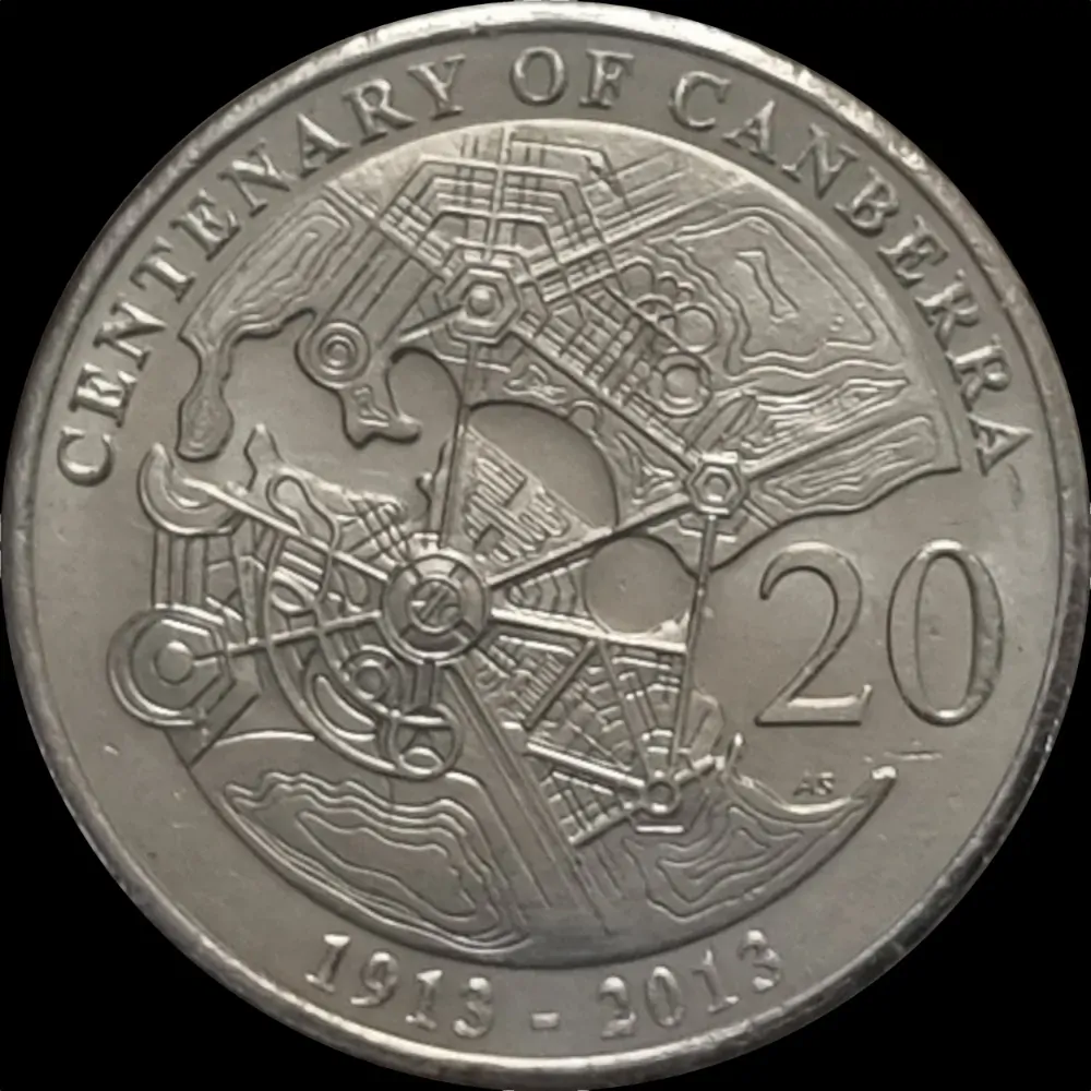 2013 20 Cent PNC Centenary of Canberra product image