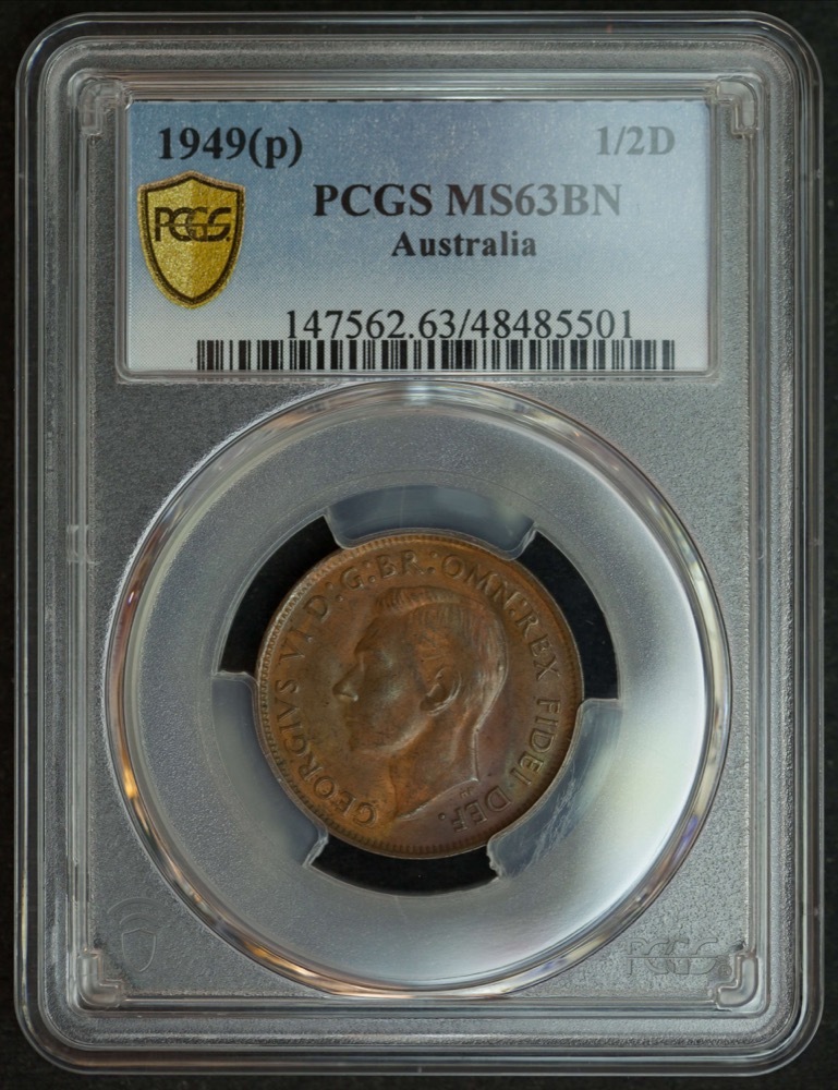 1949-Y Halfpenny PCGS MS63BN product image