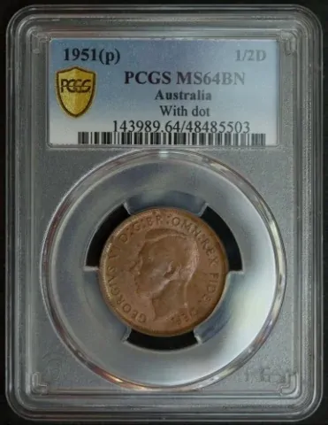 1951-Y Halfpenny Choice Unc (PCGS MS64BN) product image