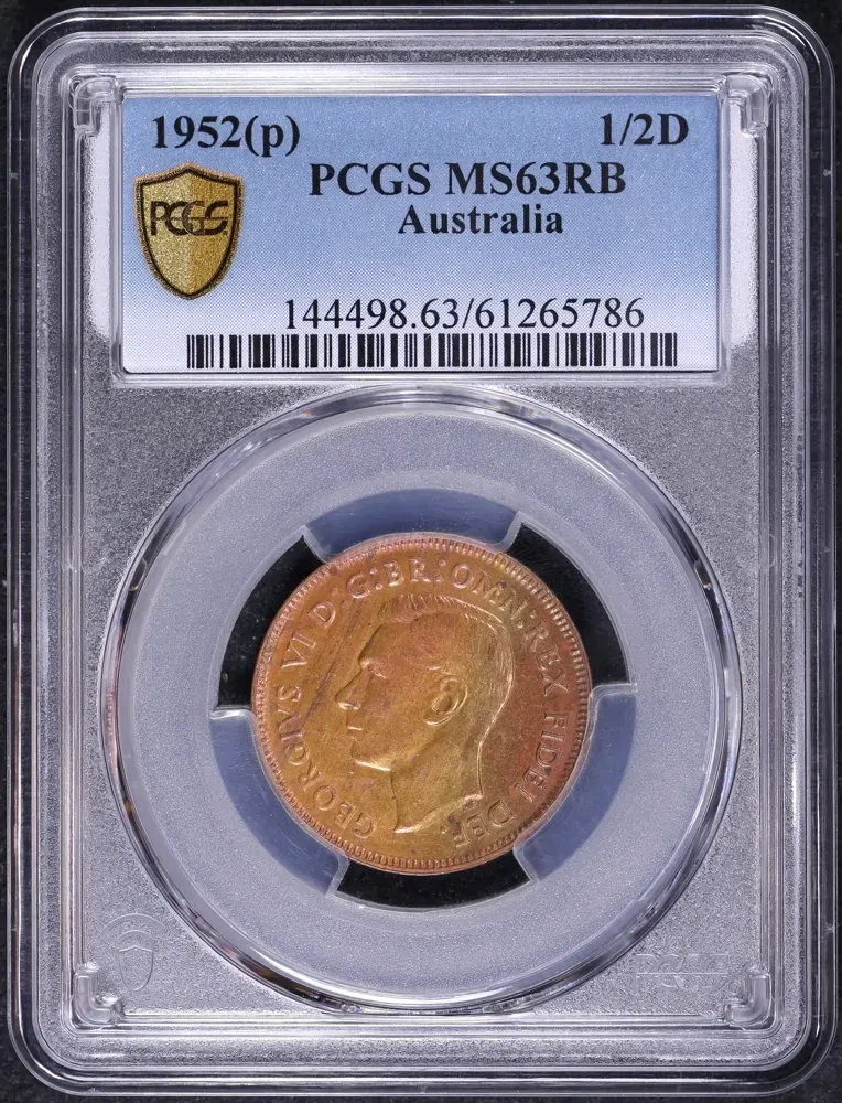 1952-A Halfpenny Choice Unc (PCGS MS63RB) product image