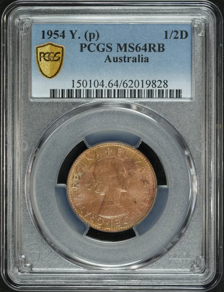 1954-Y Halfpenny Choice Unc (PCGS MS64RB) product image