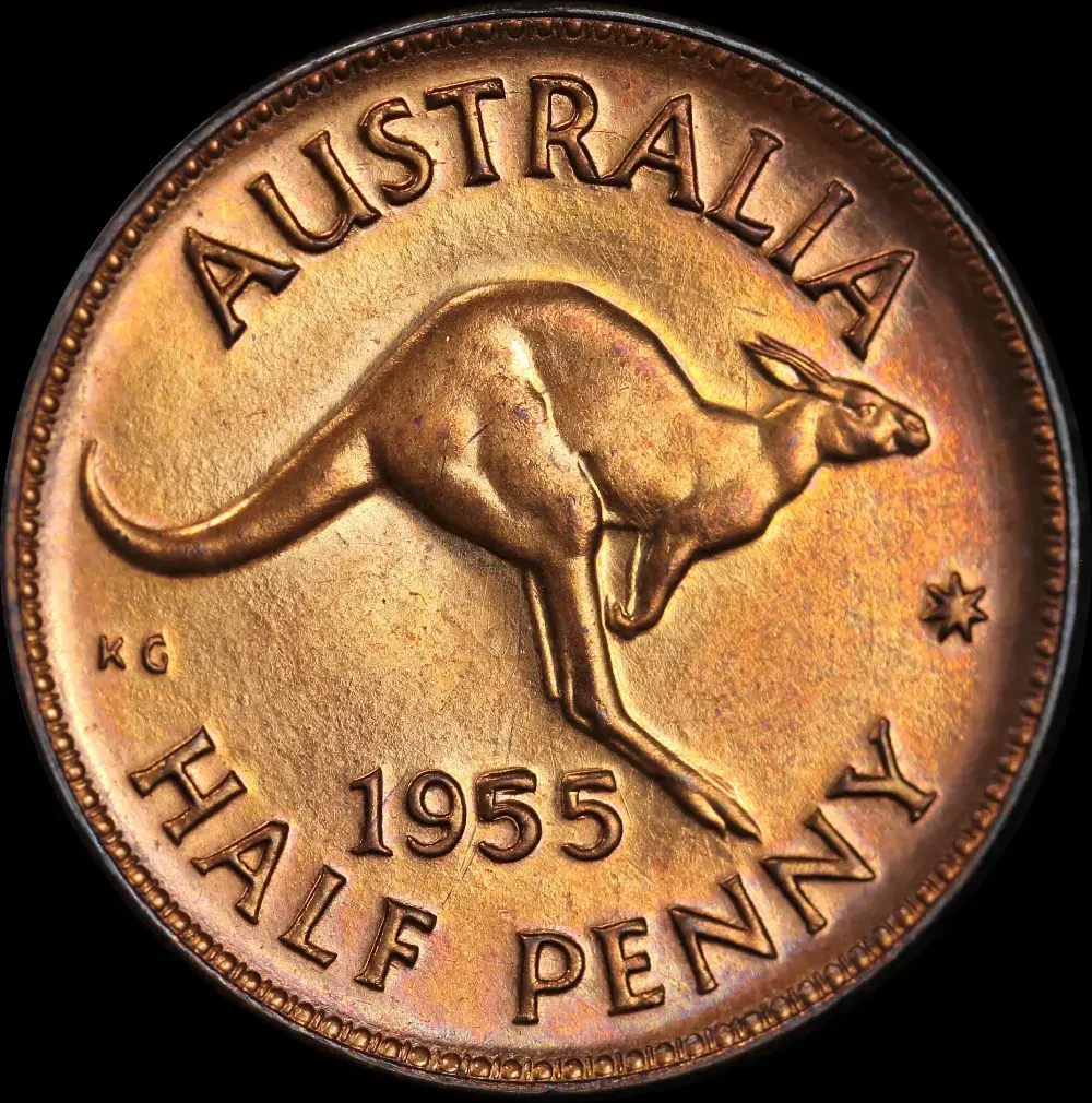 1955 Perth Proof Copper Pair Penny and Halfpenny product image
