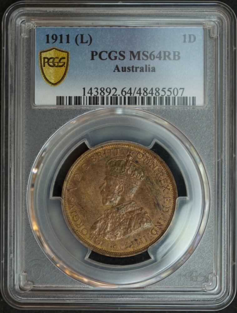 1911 Penny Choice Unc (PCGS MS64RB) product image