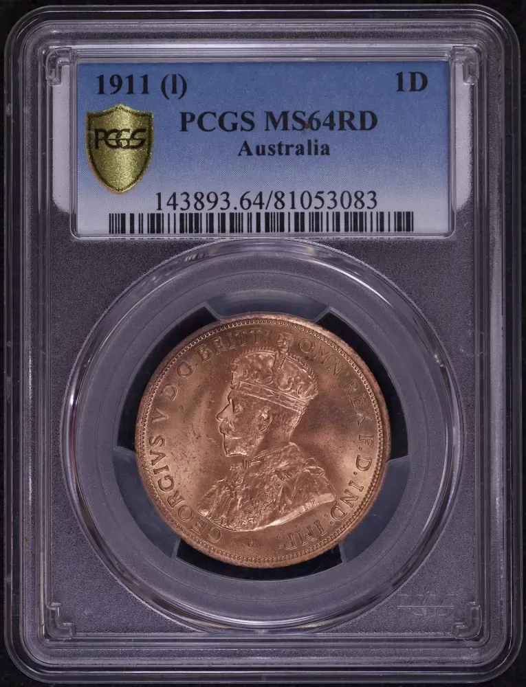 1911 Penny Choice Unc (PCGS MS64RD) product image