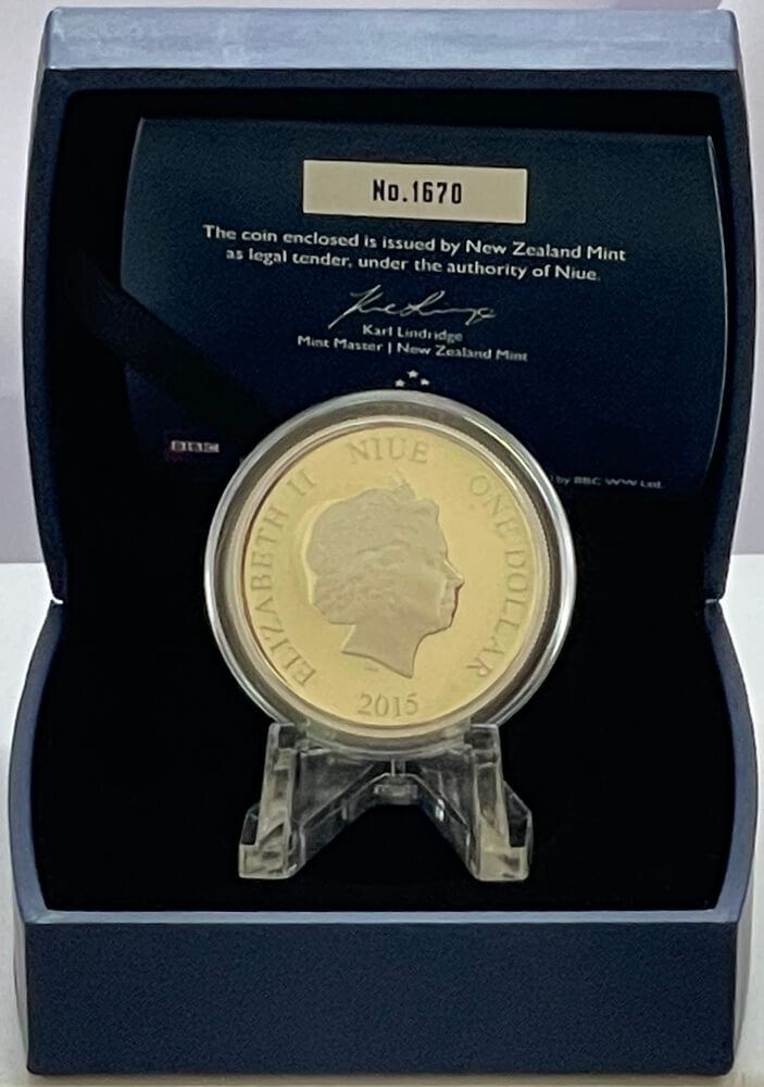 Niue 2015 Silver 1 Dollar Proof Coin Dr Who Twelfth Doctor product image