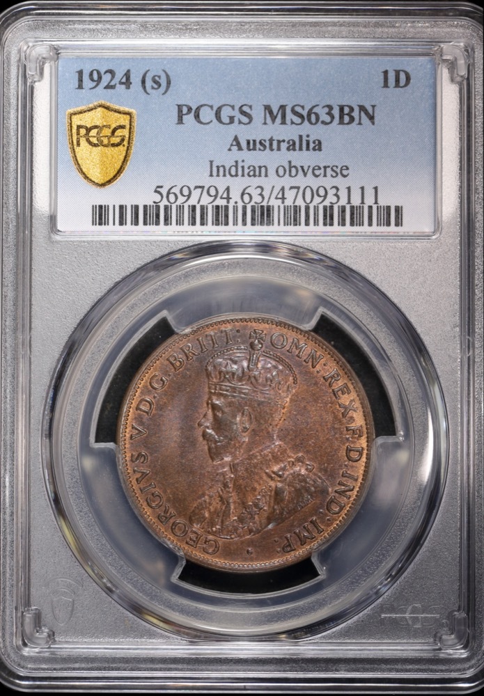 1924 Penny Indian Obverse PCGS MS63BN product image