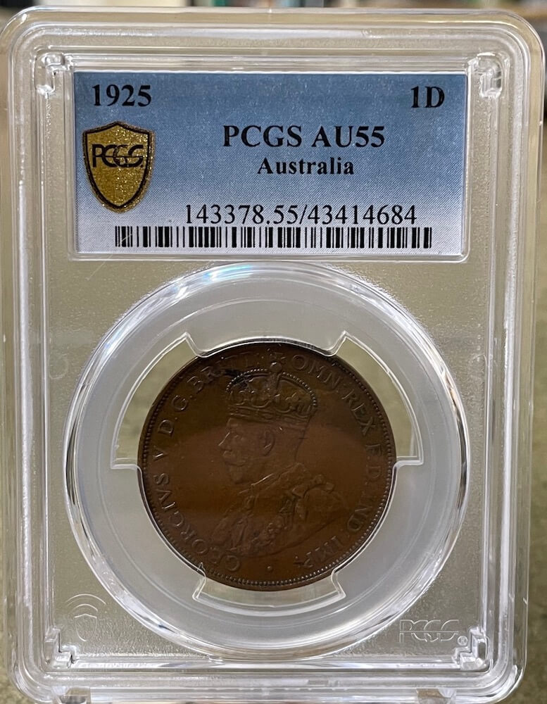 1925 Penny PCGS AU55 product image