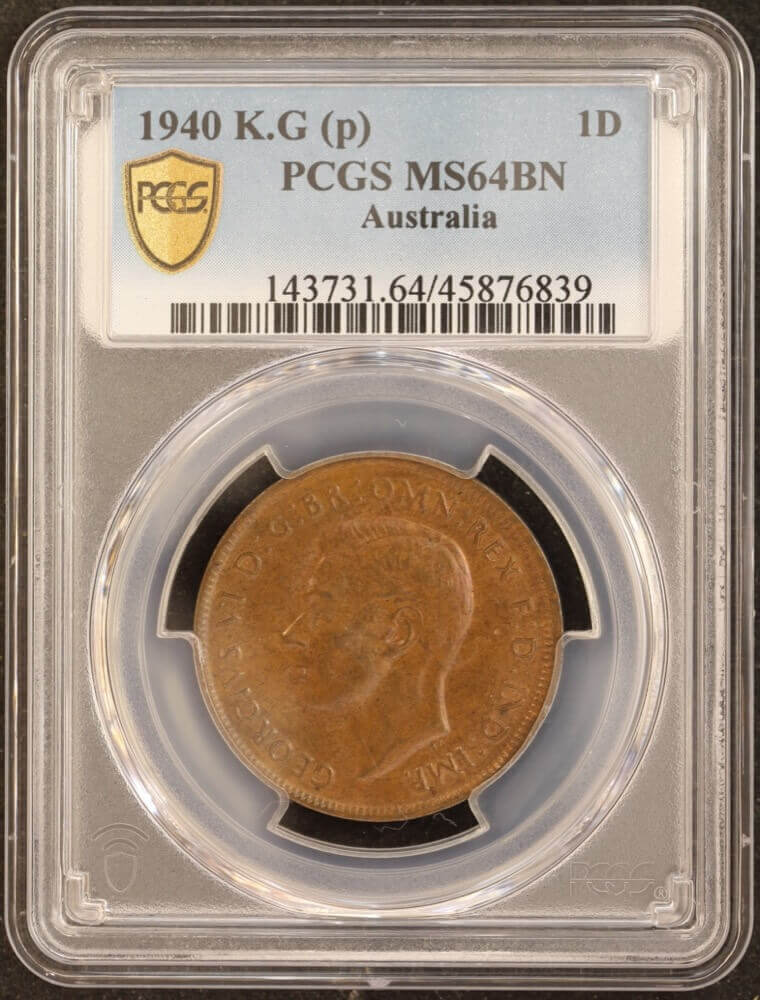 1940 K.G Penny Choice Unc (PCGS MS64BN) product image