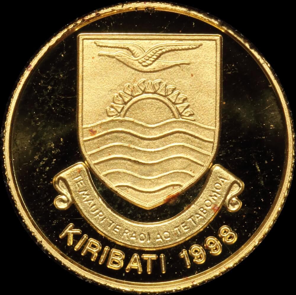 Kiribati 1998 Gold 10 Dollar Proof Coin Christmas Island Three Wise Men Set product image