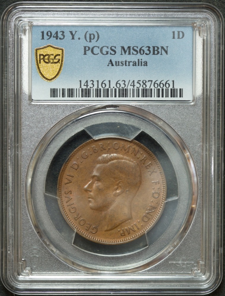 1943-Y Penny Choice Unc (PCGS MS63BN) product image