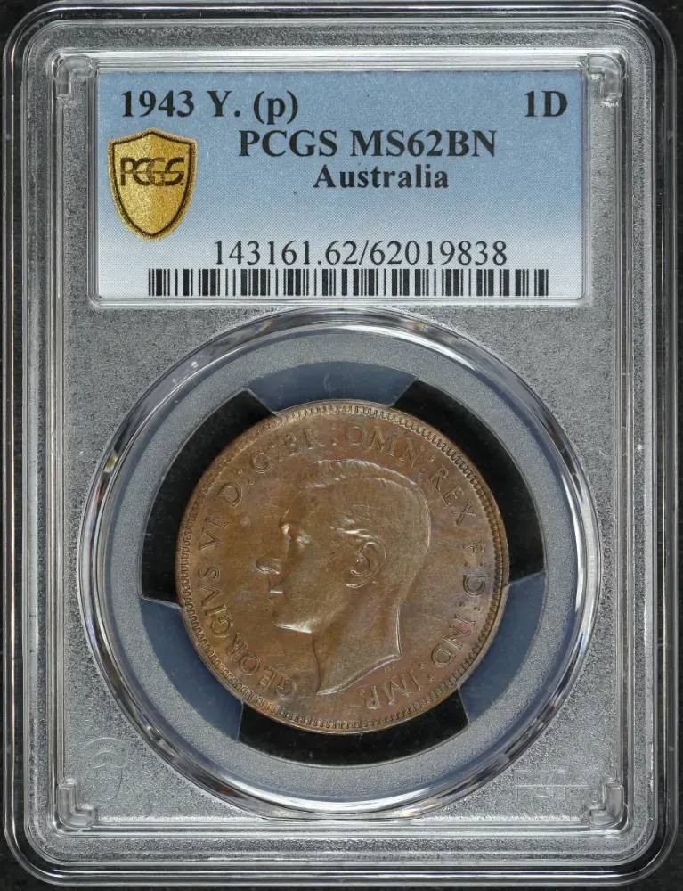 1943-Y Penny Uncirculated (PCGS MS62BN) product image