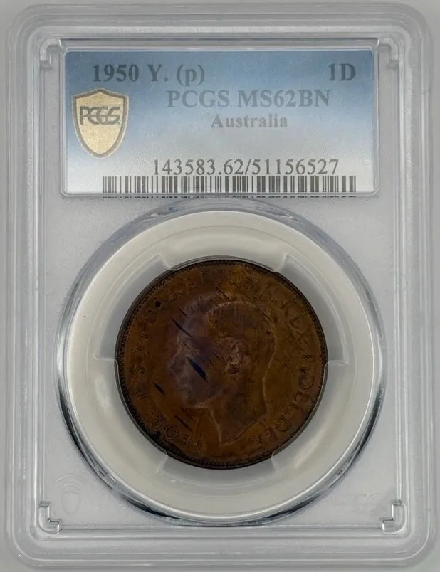 1950-Y Penny Uncirculated (PCGS MS62BN) product image