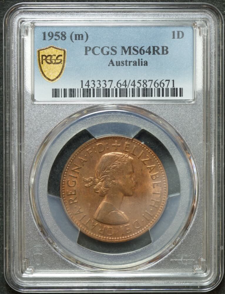 1958 Penny Choice Unc (PCGS MS64RB) product image
