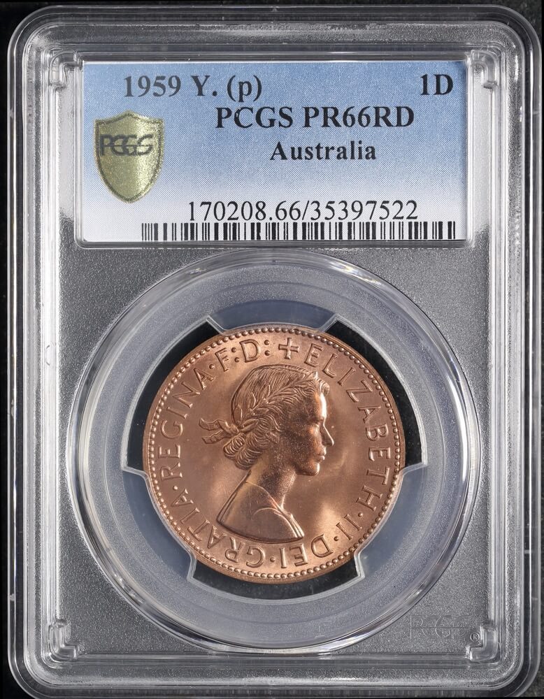 1959 Perth Proof Penny (PCGS PR66RD) product image