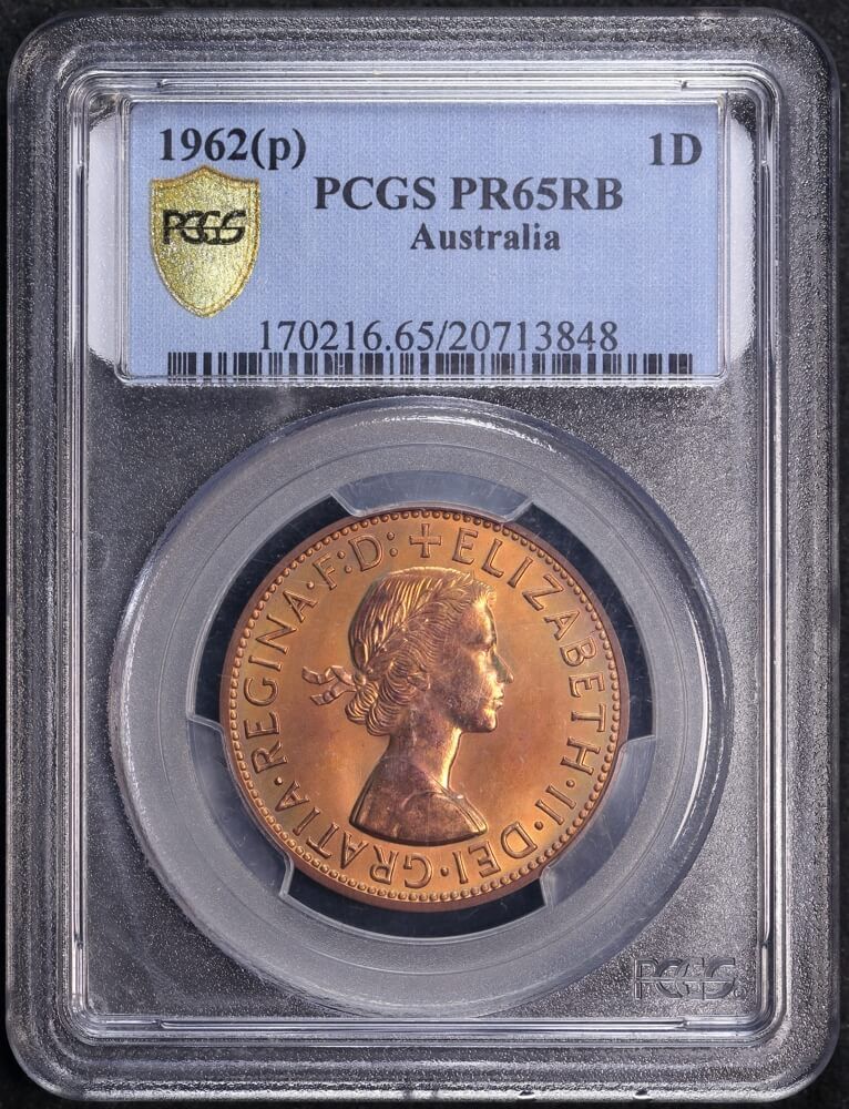 1962 Perth Proof Penny (PCGS PR65RB) product image