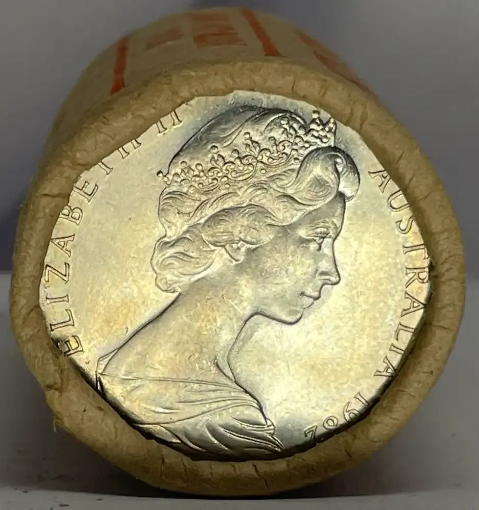 1982 50 Cent Mint Roll Brisbane Commonwealth Games Heads/Heads product image