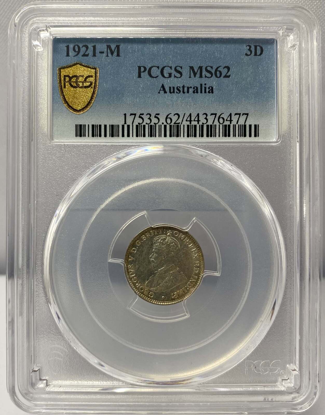 1921-M Threepence Unc (PCGS MS62) product image