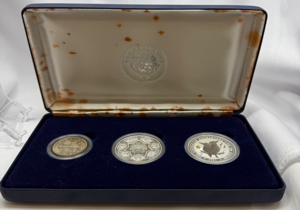 2001 Silver 3 Coin Set Federation Star Collection - Holey Dollar, 1oz Privy and 1951 Florin product image