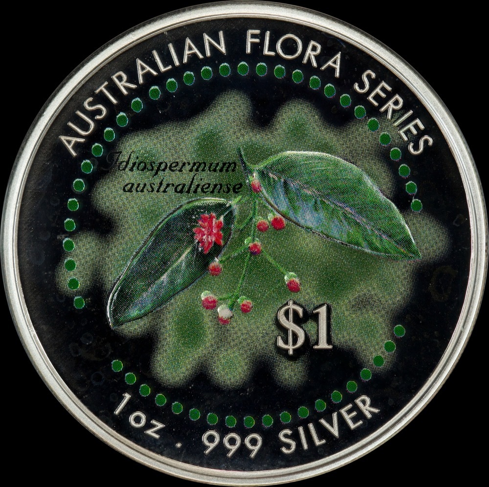 Cook Islands 1999 Silver 5 Coin Set Australian Flora Series product image