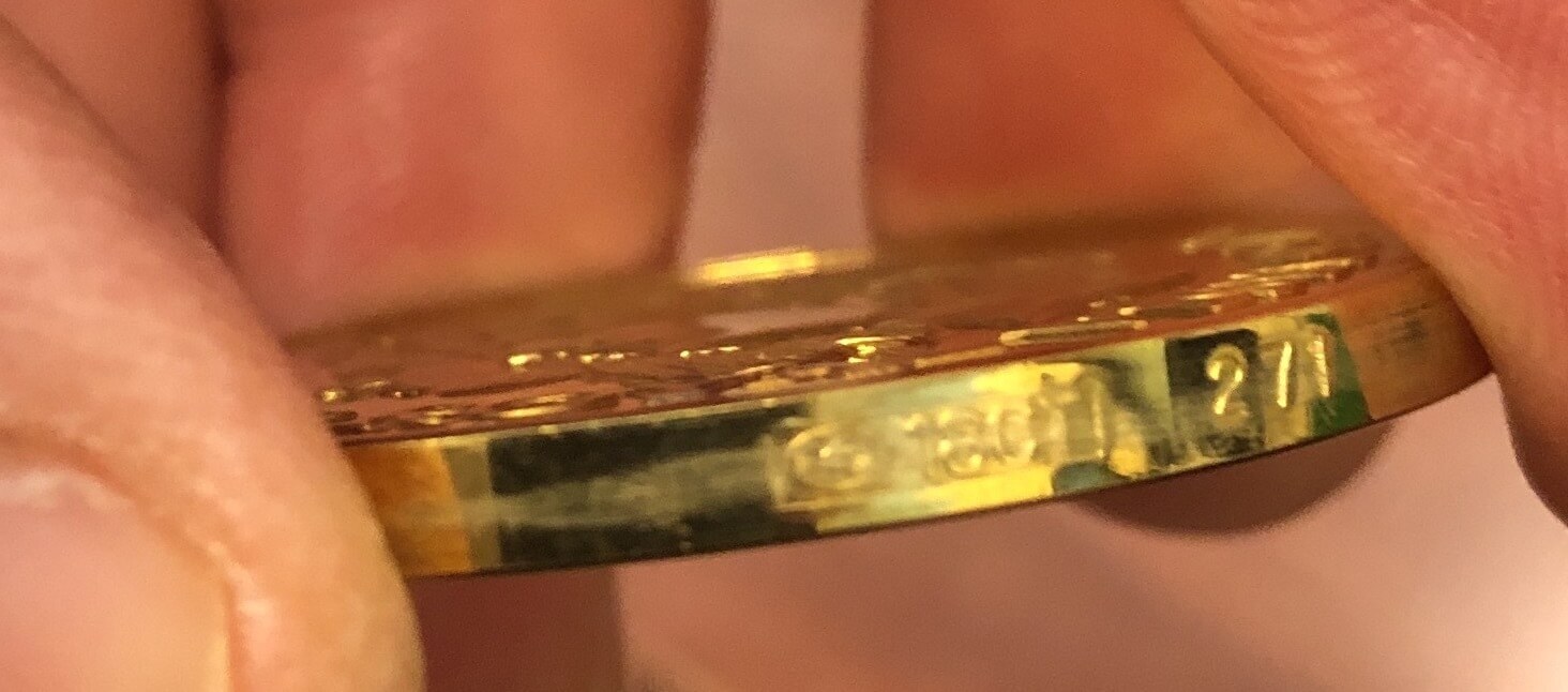 1970 Matthey Garrett Gold Medal Pair - Royal Visit product image