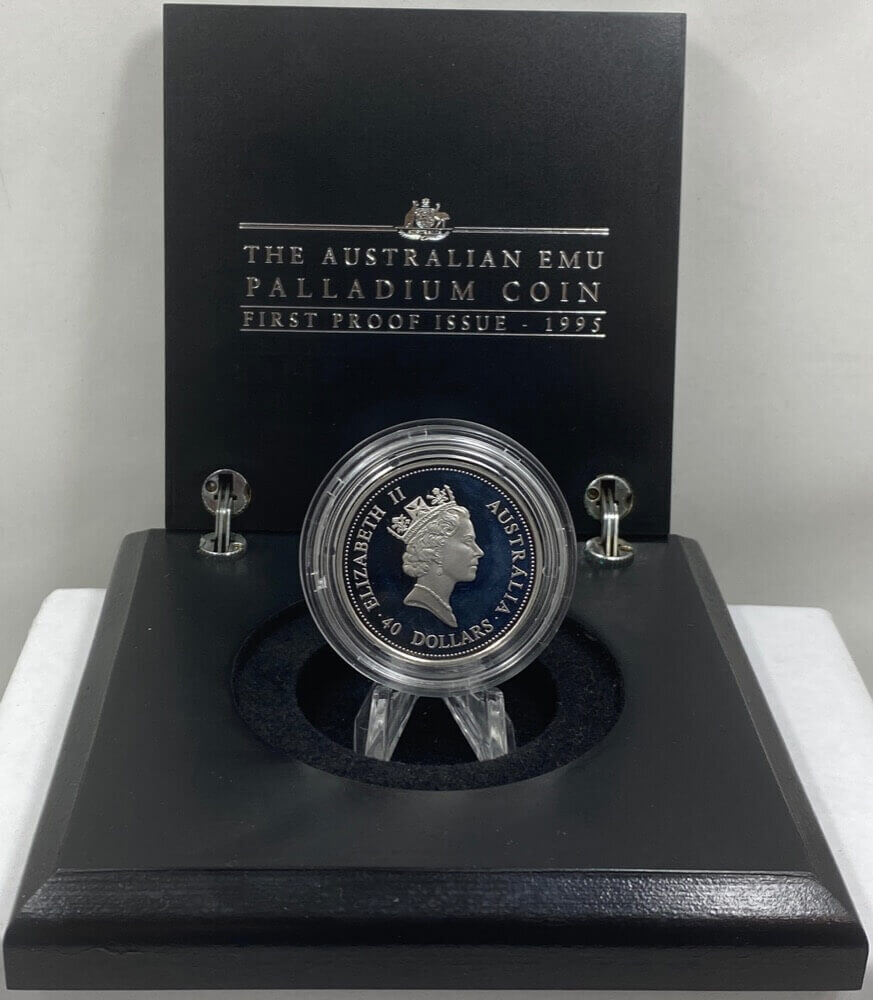 Australia 1oz Palladium 3 Coin Proof Set Emu 1995 to 1997 in Presentation Case product image