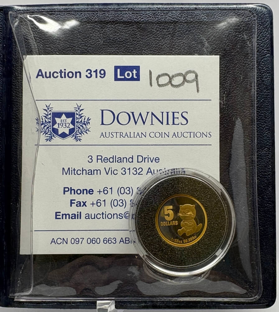 2010 Gold 5 Dollar Proof Coin Tinga Tasmanian Devil ex RAM Master Collection product image