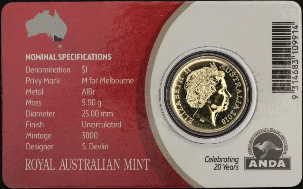 2016 1 Dollar 4 Coin Set ANDA Money Expo Privy Marks product image